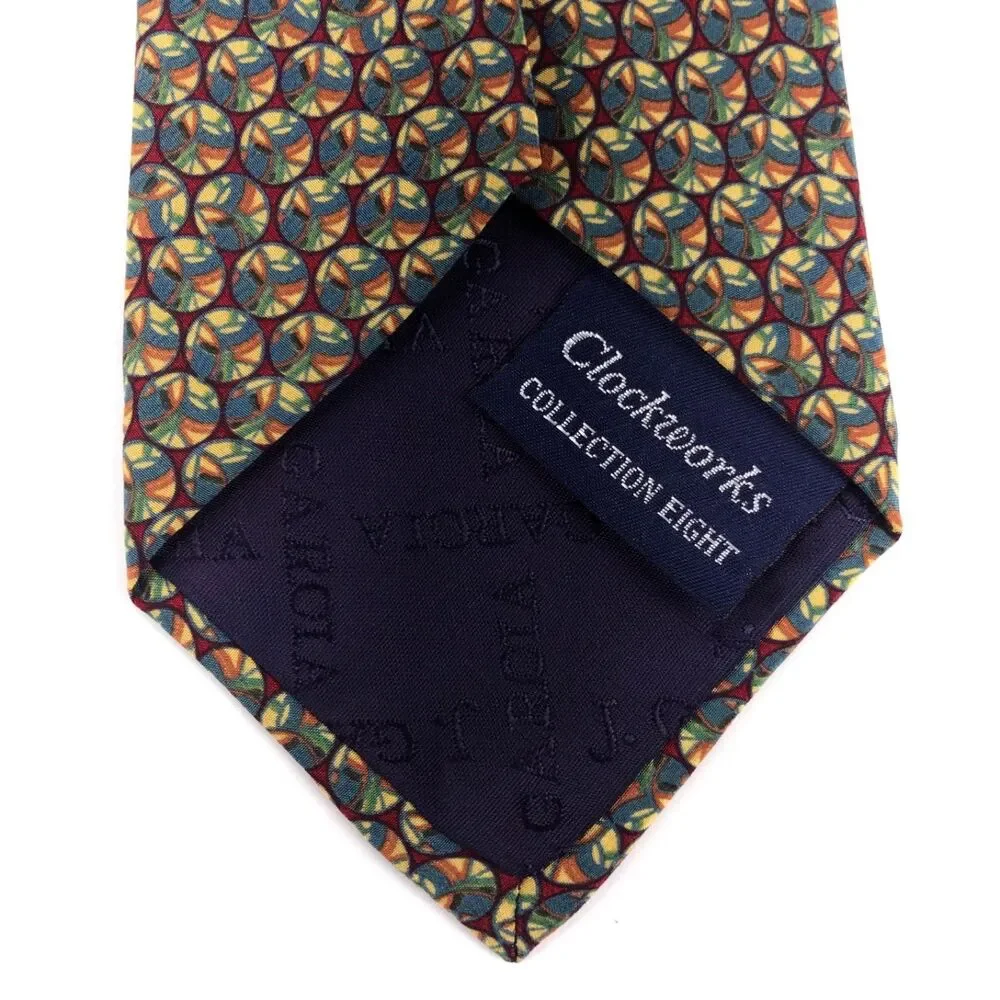 J. Garcia Clockworks Collection Eight All Silk Tie Men's Colorful Necktie 58